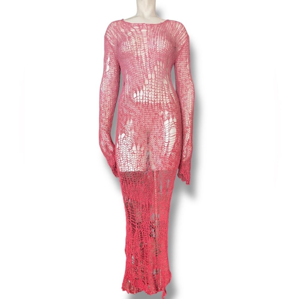 Dolls Kill Pink Maxi Dress
